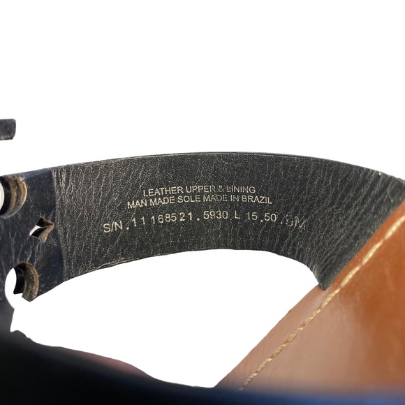 Tory Burch Black Leather Moore Flat Thong Sandal in Size 9 - Picture 8 of 9